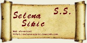 Selena Šipić vizit kartica